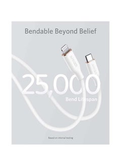 Anker PowerLine III Flow, USB C to Lightning Cable for iPhone 14/14 Pro/14 Pro Max/13/12/11/XS/XR/8 Plus [MFi Certified, 3ft, Cloud White] Supports Power Delivery, Silicone Cable (Charger Not Included) White  - Image 4