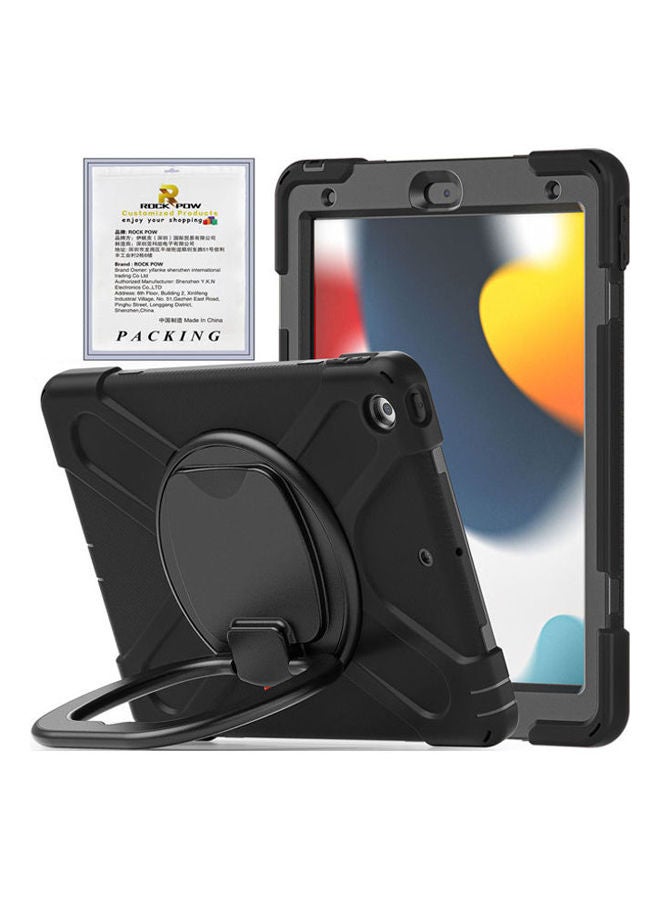 Rock Pow Protective Case Cover For Apple iPad 2021/2020/2019, 9th/8th/7th Gen Black - Image 2