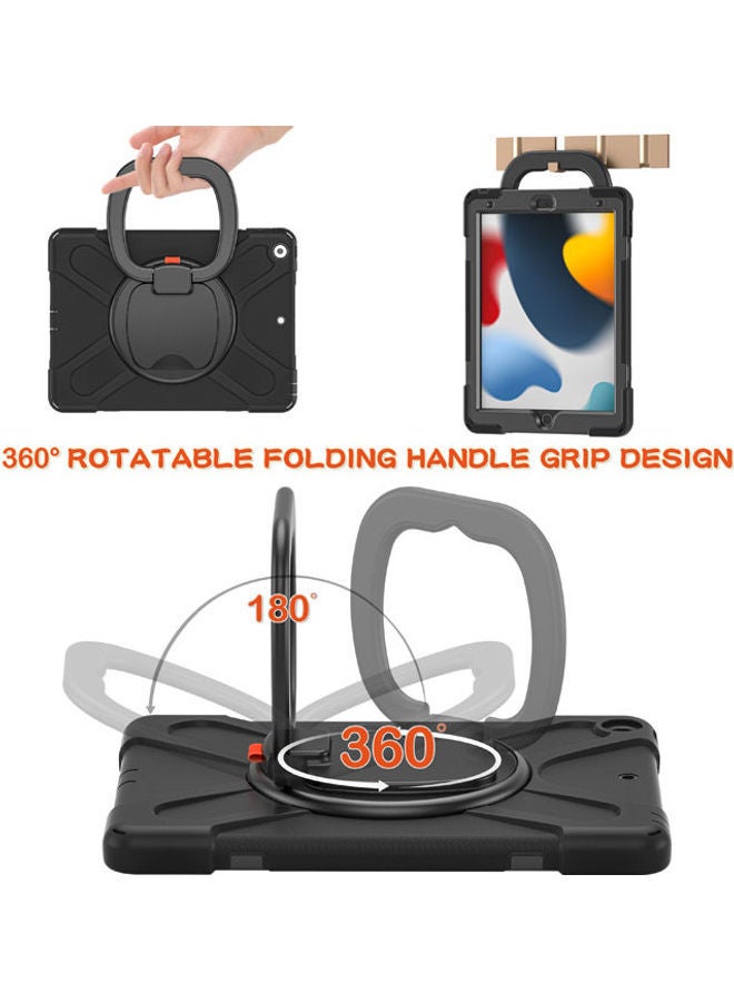 Rock Pow Protective Case Cover For Apple iPad 2021/2020/2019, 9th/8th/7th Gen Black - Image 3