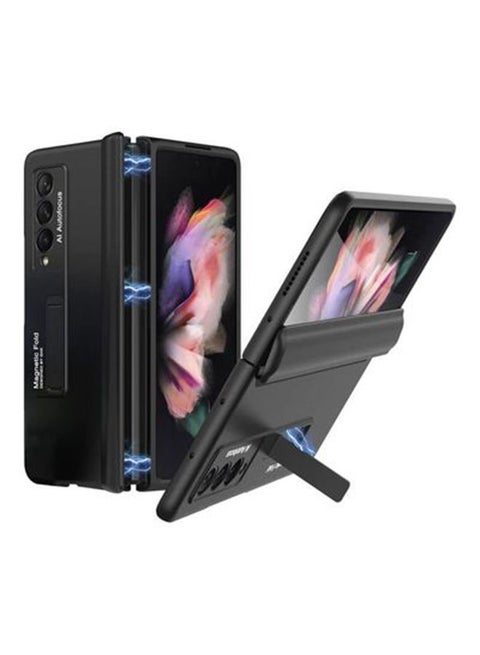 Kickstand Magnetic Phone Case For Samsung Galaxy Z Fold 3 5G Black