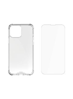 Clear Drop Case & Tempered Glass-Bundle Compatible With - iPhone 13 Pro Max /Reinforced Corners/Shock-Absorption Flexible Case/Ultra-clear High Definition Tempered Glass Clear - v1667481501/N53062286A_1