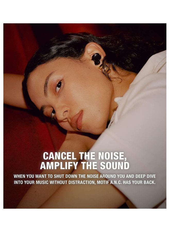 Motif Active Noise Cancelling True Wireless Earphones Black