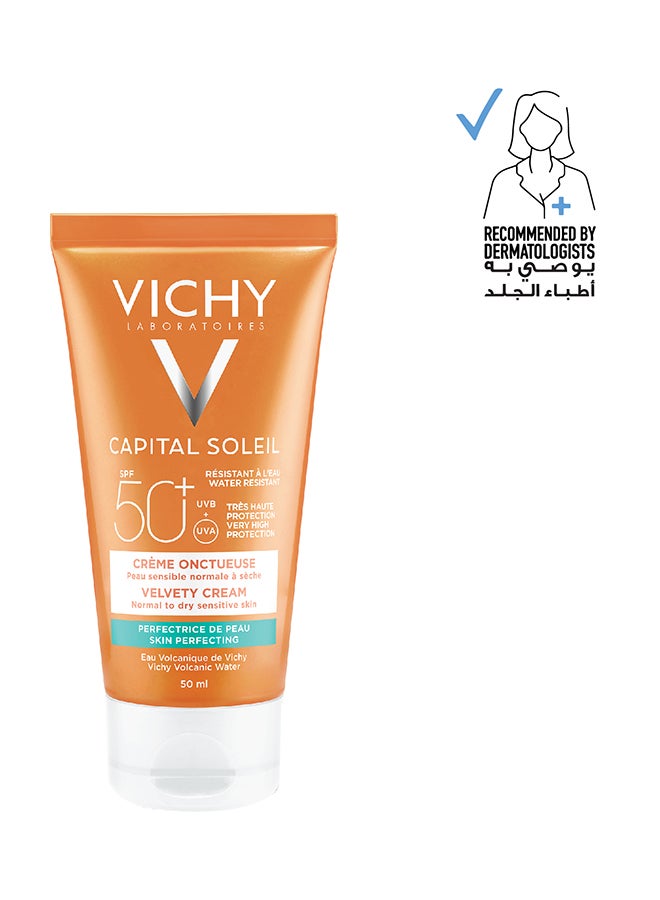 Capital Soleil Velvety Protective Cream For Normal To Dry Skin Spf 50* 50ml 