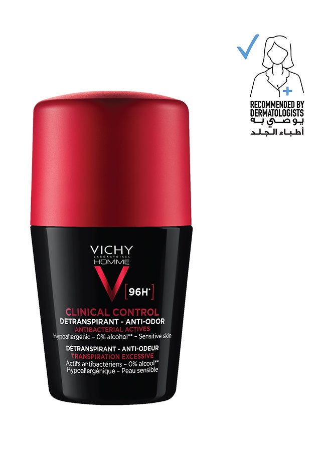 96 Hour Clinical Control Deodorant For Men Clear 50ml - v1667491419/N53357443A_1
