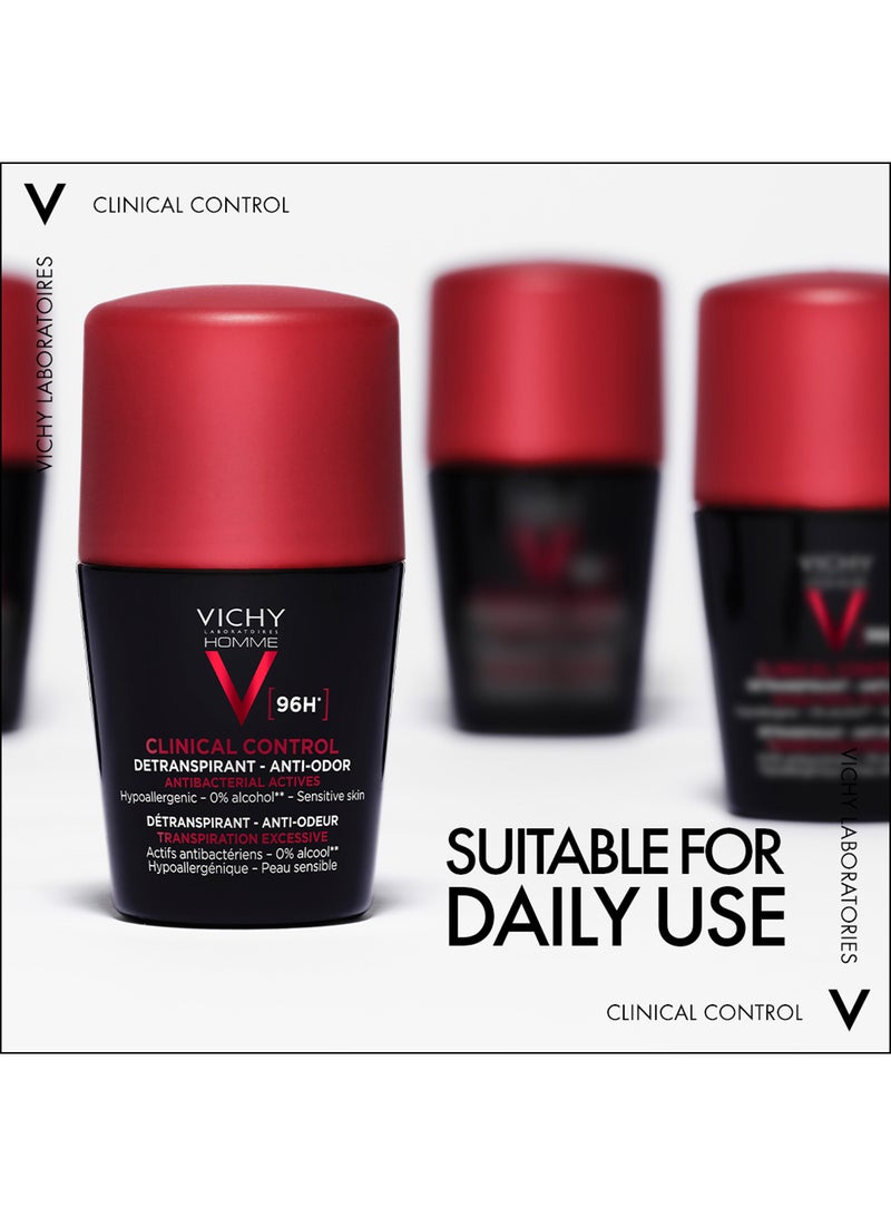 96 Hour Clinical Control Deodorant For Men Clear 50ml - v1667491421/N53357443A_7