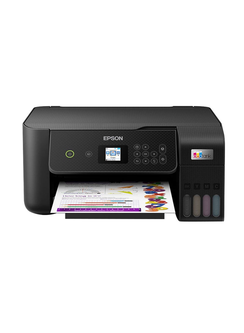 إبسون - طابعة 3 في 1 EcoTank L3260 Home Ink Tank، أسود أسود - Image 1