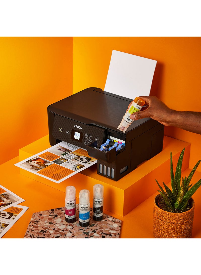 إبسون - طابعة 3 في 1 EcoTank L3260 Home Ink Tank، أسود أسود - Image 1