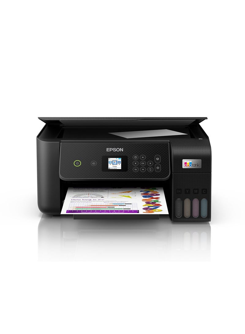 إبسون - طابعة 3 في 1 EcoTank L3260 Home Ink Tank، أسود أسود - Image 1