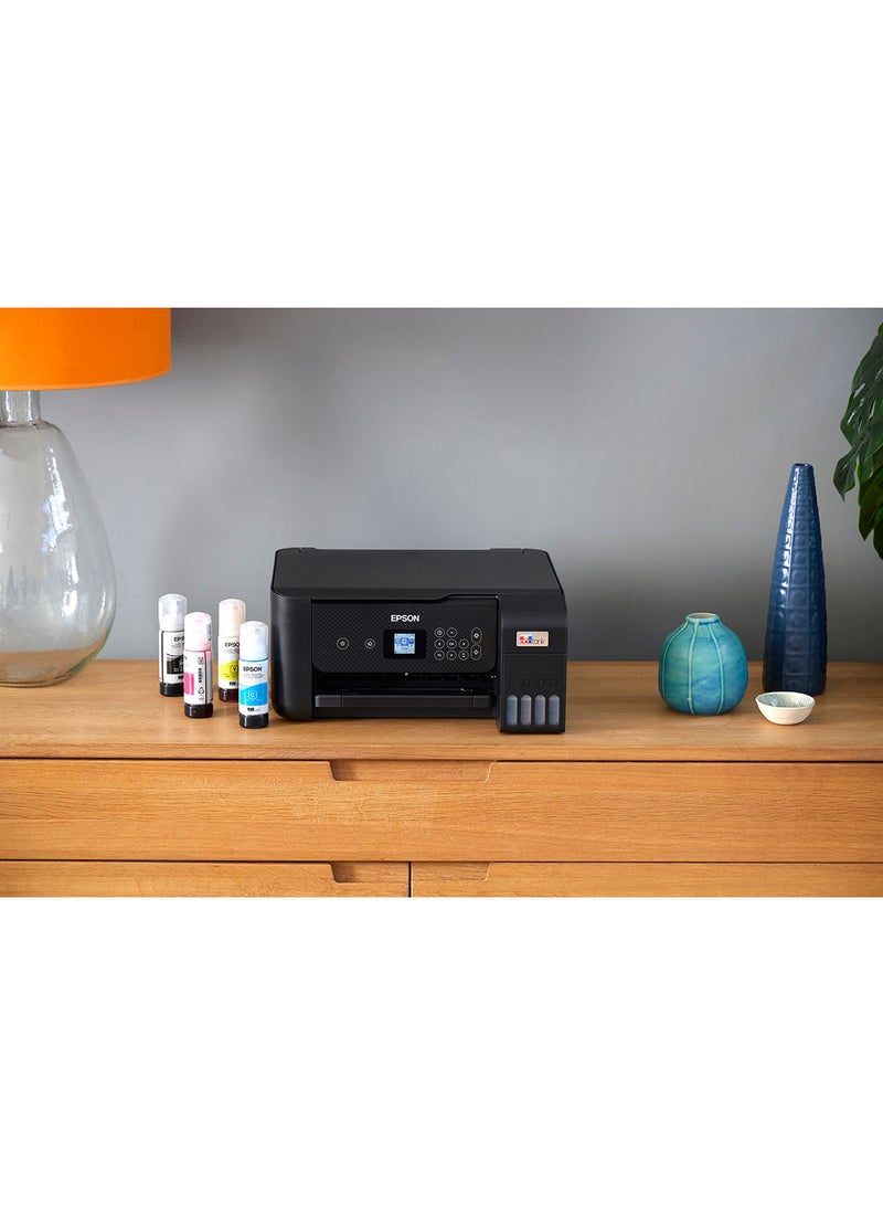 إبسون - طابعة 3 في 1 EcoTank L3260 Home Ink Tank، أسود أسود - Image 1