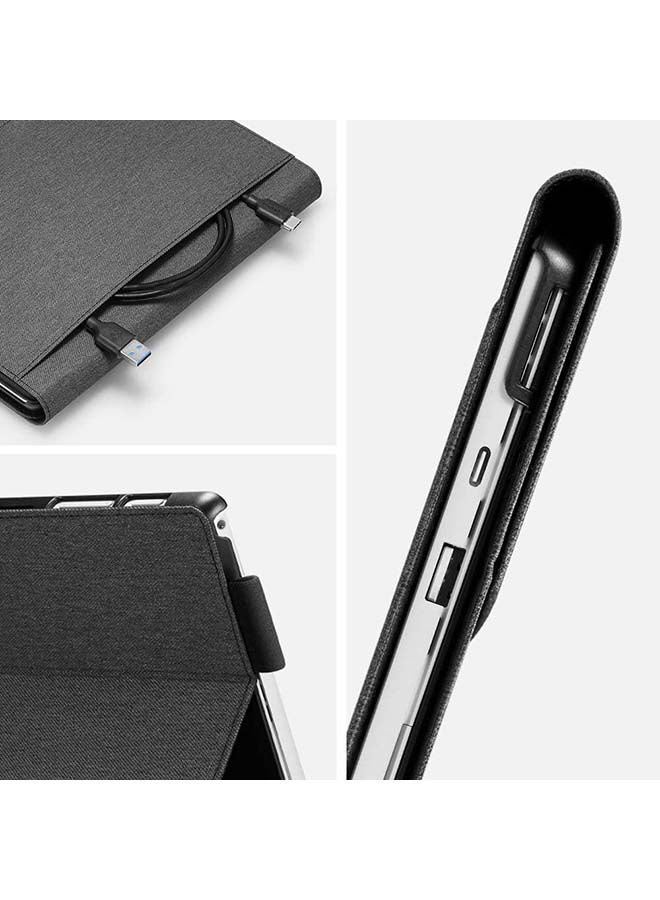 Stand Folio Case Cover for Microsoft Surface Pro 7 case/Pro 6 Charcoal Grey - v1667497463/N38391674A_7