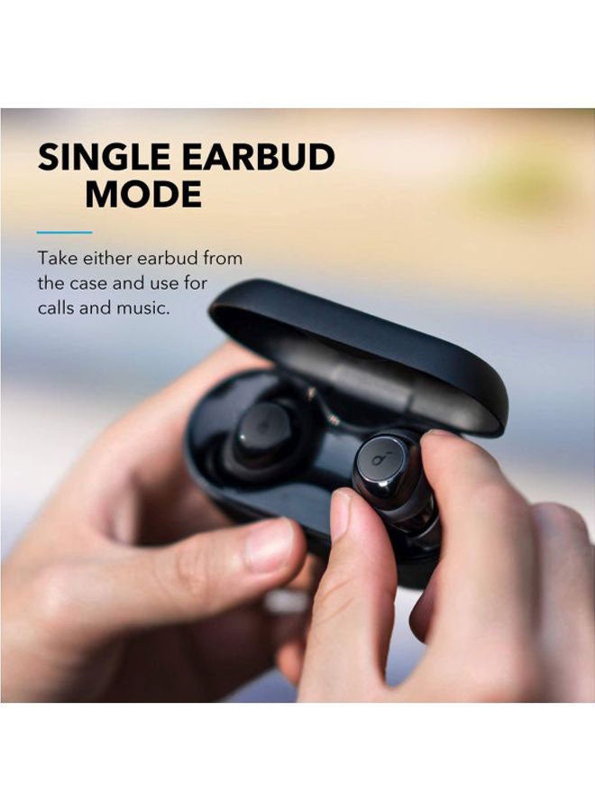 Soundcore - Life Dot 2 Bluetooth Earphones, True Wireless Earbuds, 100H Playtime, 8mm Drivers, Superior Sound, Secure Fit with AirWings, Comfortable Design Ear Buds for Commute, Sports Black - Image 1