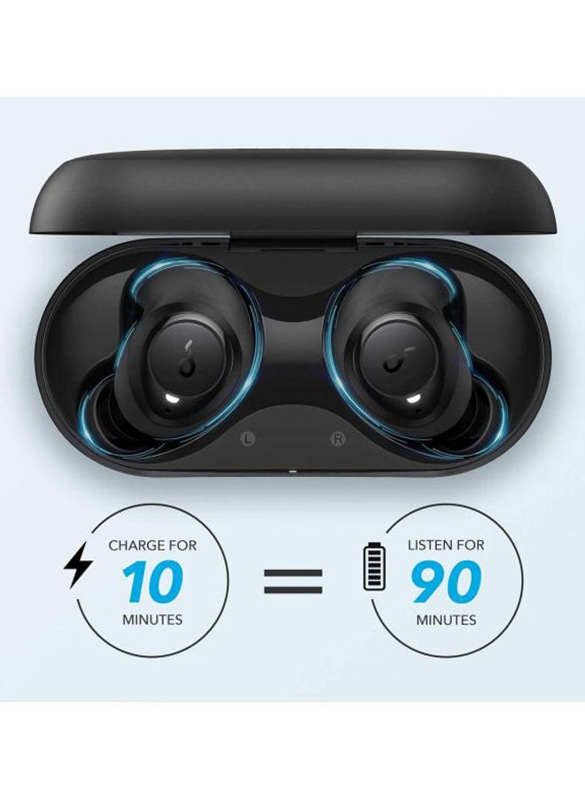 Soundcore - Life Dot 2 Bluetooth Earphones, True Wireless Earbuds, 100H Playtime, 8mm Drivers, Superior Sound, Secure Fit with AirWings, Comfortable Design Ear Buds for Commute, Sports Black - Image 1