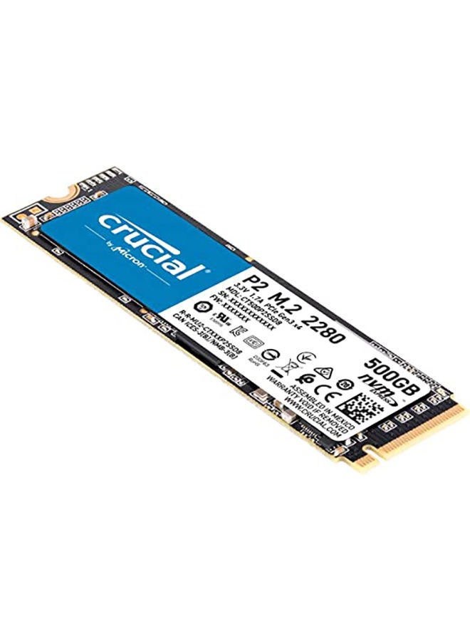 crucial P2 CT500P2SSD8 Internal SSD, Up to 2400 MB/s (3D NAND, NVMe, PCIe, M.2) 500.0 GB  - Image 2