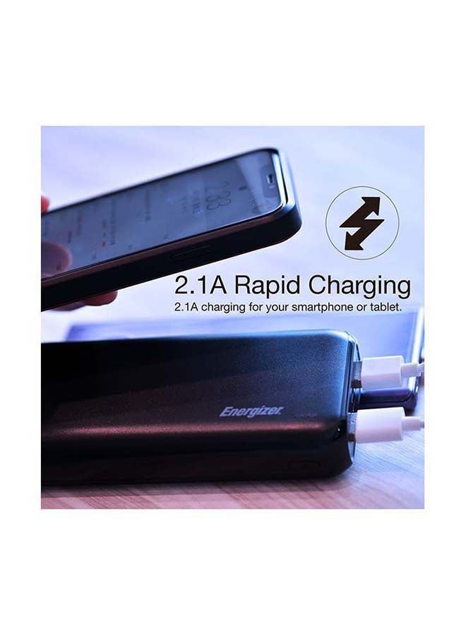 Energizer - Bundle Of 2x 20000 mAh Max Rapid Charging Power Bank With Dual Outputs - Type-C And USB-A, Dual Inputs, Micro-USB And Type-C Black - Image 1