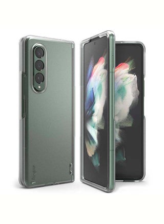 Slim Case for Galaxy Z Fold 3 Anti-Cling Micro-Dot Technology Shockproof Protective Supports Fast Wireless Charging Matte Clear - v1667497494/N50656853A_1