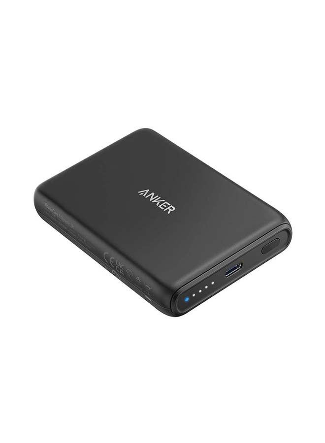 Anker Power Bank, 521 Magnetic Portable Charger (PowerCore Magnetic 5K), 5000 mAh Magnetic Wireless Power Bank with USB-C Cable, for iPhone 16/15 Series and iPhone 14/13 Series Black  - Image 1