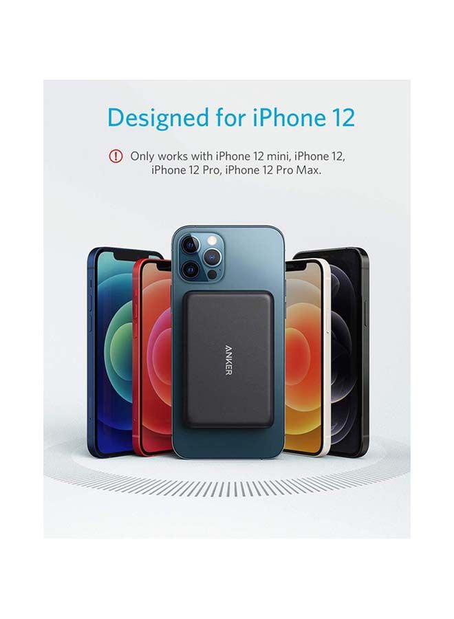 Anker Power Bank, 521 Magnetic Portable Charger (PowerCore Magnetic 5K), 5000 mAh Magnetic Wireless Power Bank with USB-C Cable, for iPhone 16/15 Series and iPhone 14/13 Series Black  - Image 3