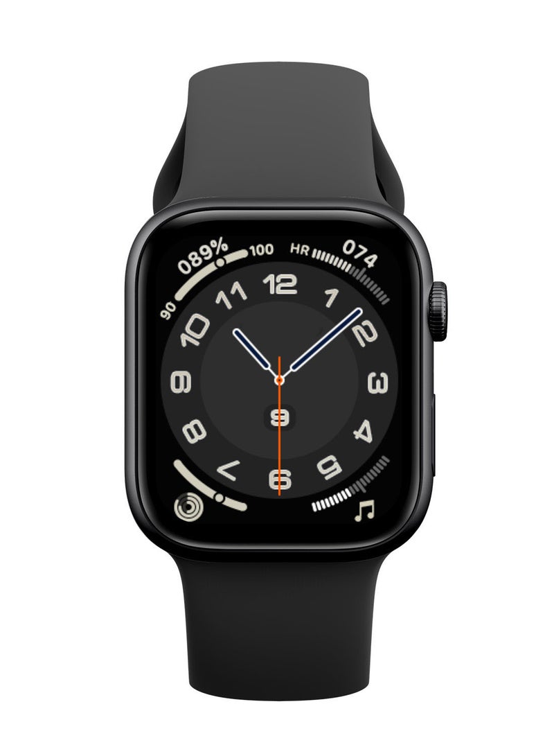 FitPro - Series 8 Pro Max 45mm Full Screen Smartwatch With Rotating Side Black - Image 1
