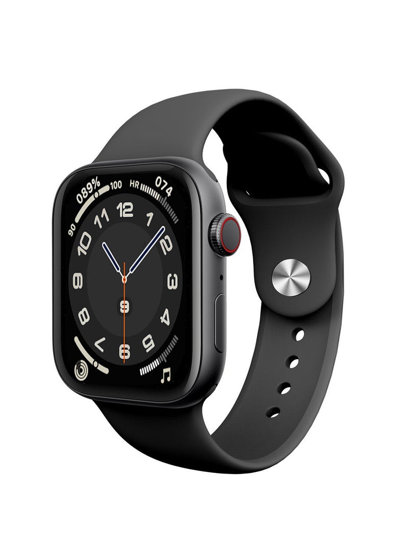 FitPro - Series 8 Pro Max 45mm Full Screen Smartwatch With Rotating Side Black - Image 1