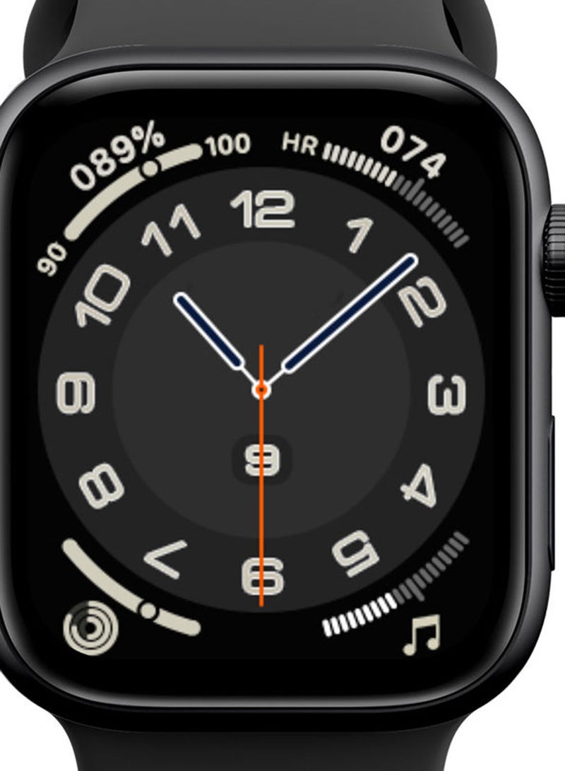 FitPro - Series 8 Pro Max 45mm Full Screen Smartwatch With Rotating Side Black - Image 1