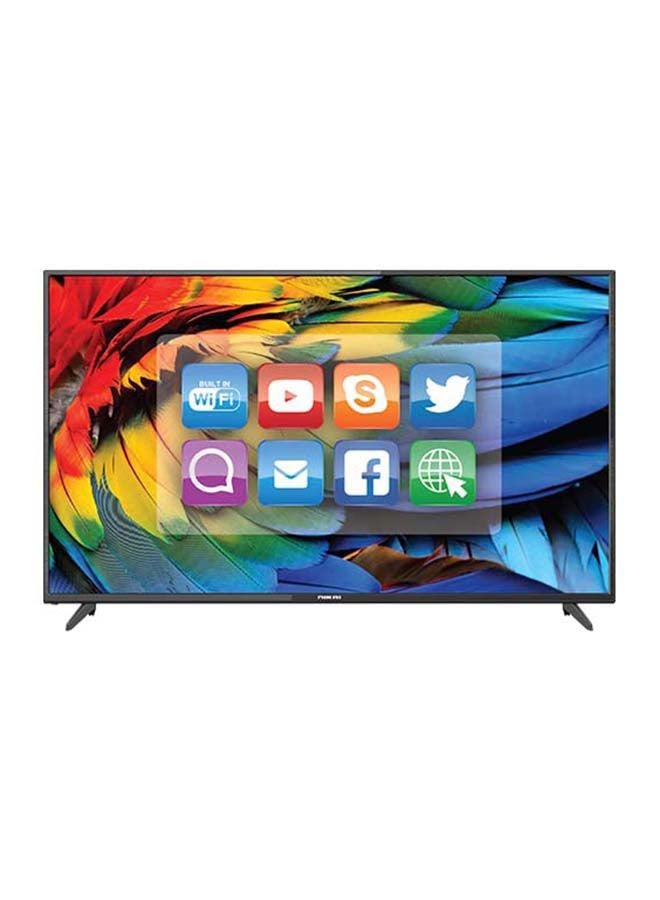 NIKAI 32 Inch Smart LED TV | HD 1366 x 768 Resolution | Android TV with Wi-Fi & DLNA | Quad-Core Processor | 16W Speaker Power | 2x HDMI, 2x USB | Netflix, YouTube, Shahid NTV3200SLED Black 