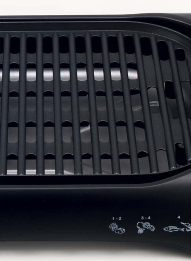 BLACK+DECKER Electric Health Grill, Open Flat Grill With Glass Lid 2200 W LGM70-B5 Black  - Image 4