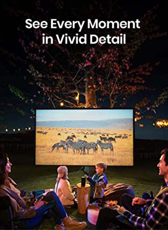 Smart Mini Capsule Pocket Projector With Equipped Wi-Fi D4111 Black