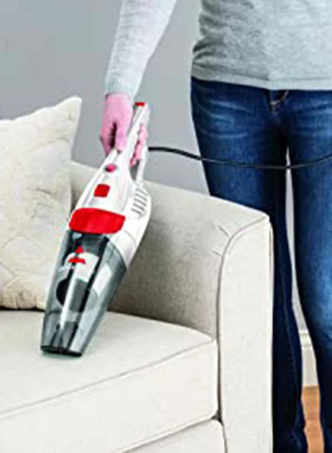 Bissell Featherweight 2-in-1 Upright Vacuum Cleaner 2024C – Lightweight 450W, Converts to Handheld, 0.5L Capacity, Ideal for Hard Floors & Hair | 450 W 2024C White/Red