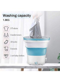 Inder Portable Folding Washing Machine 135 W KPB18-8 Blue/White  - Image 3