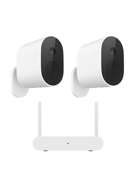 2-Piece Mi Wireless OutDoor Security Camera 1080p Stand-Alone And Set With Receiver (Bundle)