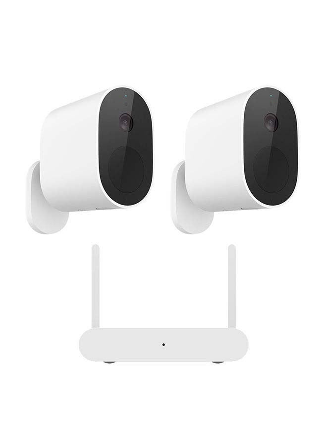 2-Piece Mi Wireless OutDoor Security Camera 1080p Stand-Alone And Set With Receiver (Bundle)