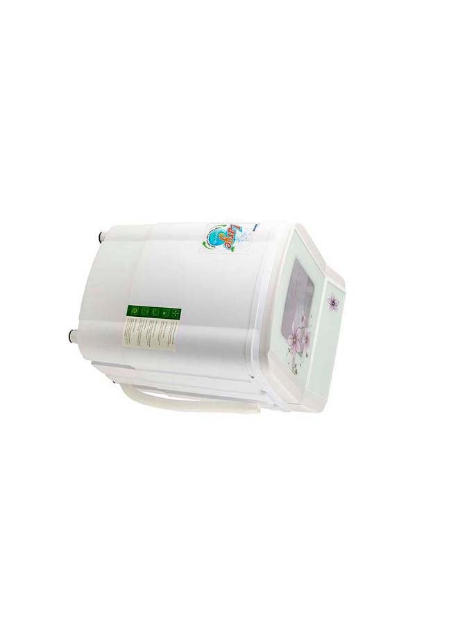Washing Machine, 2-in-1 Function, 3.5 Kg- Tempered Glass Cover, Wash with Separate Spin, High Spin Speed, 2 Years Warranty GSWM18040 White GSWM18040 White