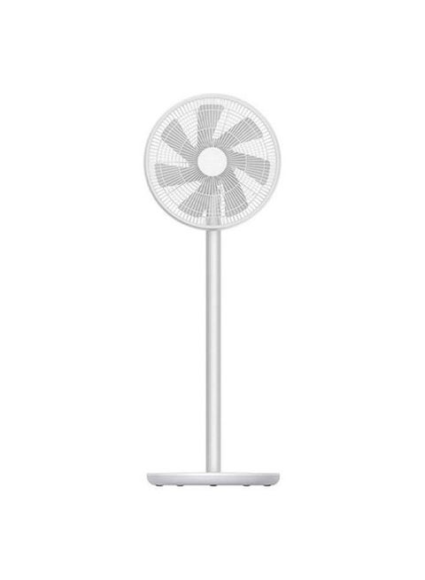 Mi Smart Standing Fan 2, 15W, Dual Blades, DC Motor, Voice Control, 140° Oscillation, 14m Long-Range Ventilation, 100 Speed Levels, Table & Floor Use, Ultra-Quiet 30.2dB – White 15 W BPLDS02DM White