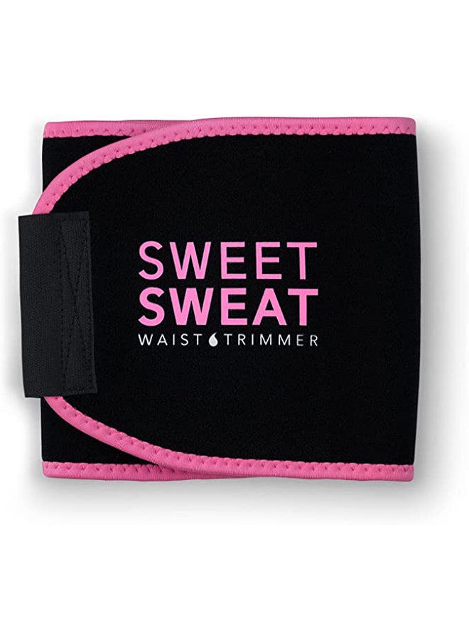Sweet Sweat Sweet Sweat Waist Trimmer Black & Pink Medium 41x8inch  - Image 1