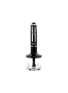 GEEPAS Multi Functional 5 In 1 Hand Blender With 860 ML Chopper Bowl, 8 Variable Speed, Removable Stainless Steel Stick GHB6137 Black/Clear/Silver  - Image 3