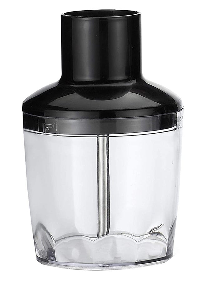 GEEPAS - Multi Functional 5 In 1 Hand Blender With 860 ML Chopper Bowl, 8 Variable Speed, Removable Stainless Steel Stick GHB6137 Black/Clear/Silver - Image 1