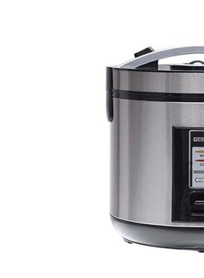 Rice Cooker 1.8 L Durable Construction| Removable Non-Stick Pot, Cool Touch Handle| Includes Cook, Warm Functions, Plastic Steamer| Perfect for Vegetables, Soups, Sauces etc |762W 1.8 L 762 W GRC4330 Black/Silver - v1667569203/N13862209A_11