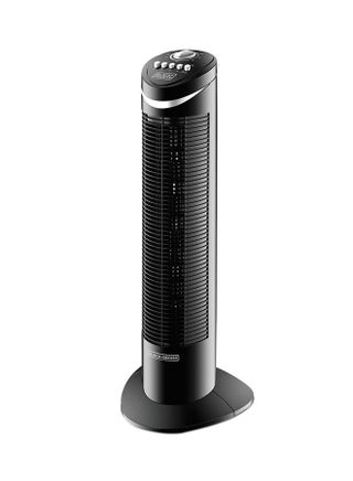 Tower Fan with 3 Speed Settings, 50W 65° Oscillation, Quiet Operation, Portable Design with Carry Handle, 120-Min Timer, Adjustable Airflow for Home or Travel TF50-B5 Black - v1667569207/N18197815A_1