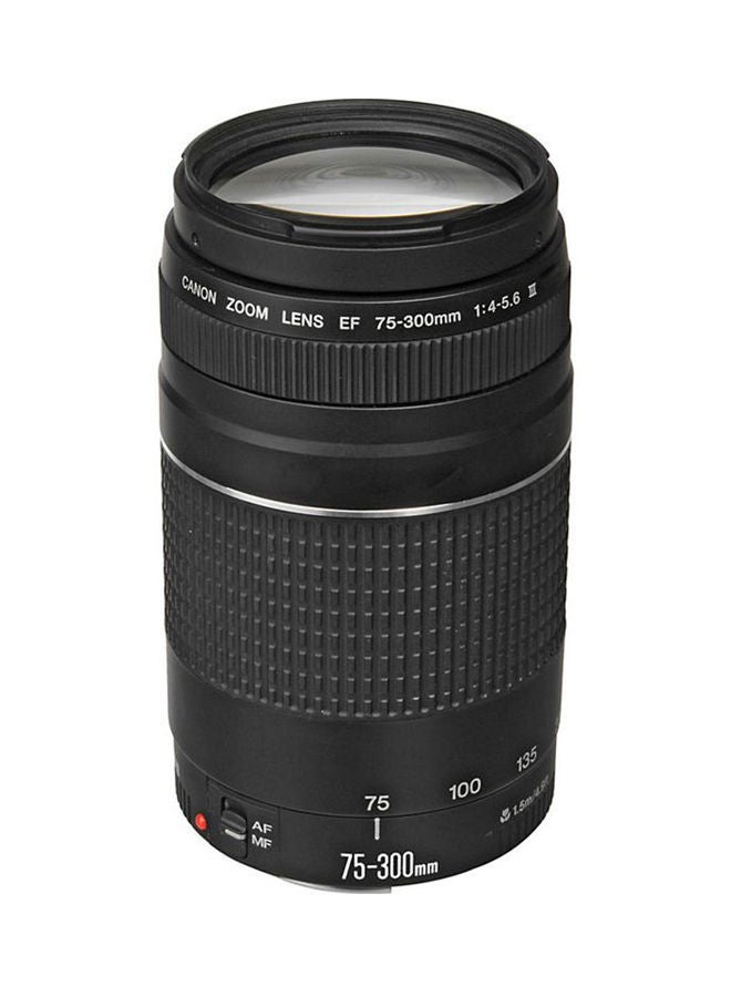 Canon EF 75-300mm F/4-5.6 III Telephoto Zoom Lens Black  - Image 1
