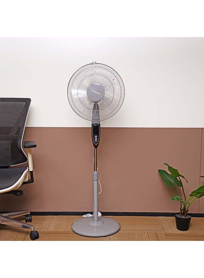 Olsenmark - 3-Speed Pedestal Stand Fan 60.0 W OMF1698 Grey/White - Image 1