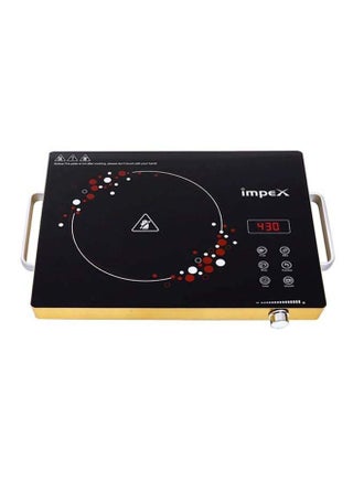 Infrared Induction Cooktop-Touch & Knob Control, Micro Crystal Plate, 4-Digit LED Display, 4-Hour Timer, 8 Power Levels, Various Temperature Levels, Compatible with All Cookware And Over heat protection 2000 W IR 2703 Black - v1667569222/N35159856A_1
