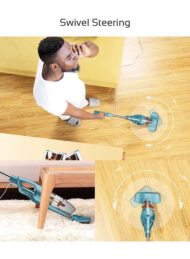 ديرما مكنسة كهربائية بتصميم محمول وخفيف للغاية 600 W DEM-DX900 أزرق / فضي - Image 4