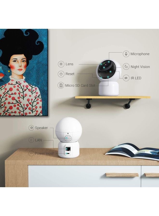 HeimVision - HM203 1080P Security Camera With Smart Night Vision/Ptz/Two-Way Audio, 2.4GHz Wireless Home Surveillance IP Camera For Baby/Elder/Pet/Nanny Monitor, Cloud Service/Microsd Support - Image 1