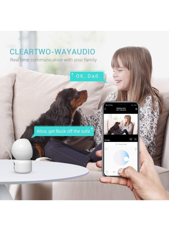 HeimVision - HM203 1080P Security Camera With Smart Night Vision/Ptz/Two-Way Audio, 2.4GHz Wireless Home Surveillance IP Camera For Baby/Elder/Pet/Nanny Monitor, Cloud Service/Microsd Support - Image 1