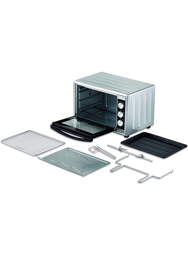 KENWOOD - Oven Toaster Grill Large Capacity Double Glass Door Multifunctional With Rotisserie And Convection Function For Grilling, Toasting, Broiling, Baking, Defrosting MOM70 70 L 2200 W MOM70.000SS Silver - Image 1
