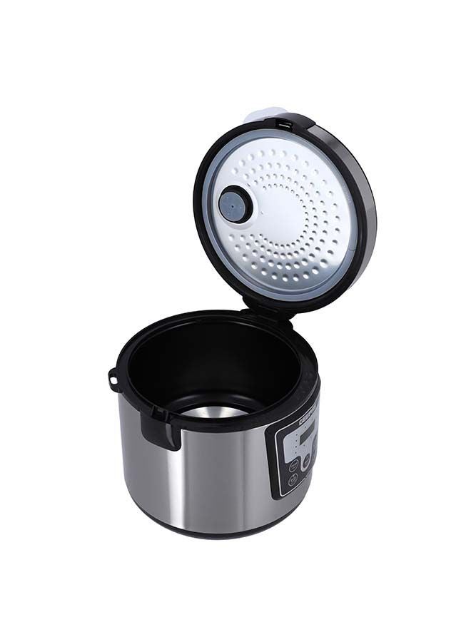 GEEPAS - Digital Multi Cooker With 12 Multi Cooking Program Including LED Display Hard and Quality Non-Stick Inner Pot Digital control 1.8 L 700 W GMC35031 Silver/Black - Image 1