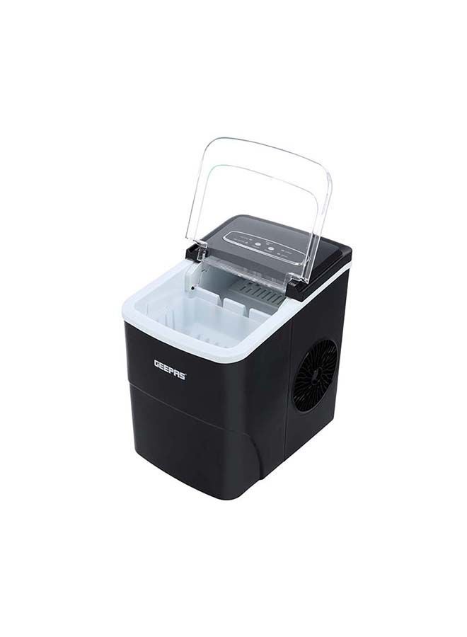 GEEPAS - Portable Automatic Ice Maker, 2 Size Ice Cubes,| Quiet Ice Maker with Ice Container, Shovel for Home/ Kitchen/ Office/ Restaurant/ Bar 2.0 L 240.0 W GIM63047 Black - Image 1