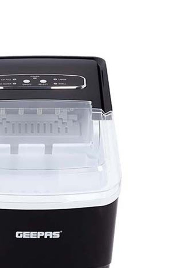 GEEPAS - Portable Automatic Ice Maker, 2 Size Ice Cubes,| Quiet Ice Maker with Ice Container, Shovel for Home/ Kitchen/ Office/ Restaurant/ Bar 2.0 L 240.0 W GIM63047 Black - Image 1