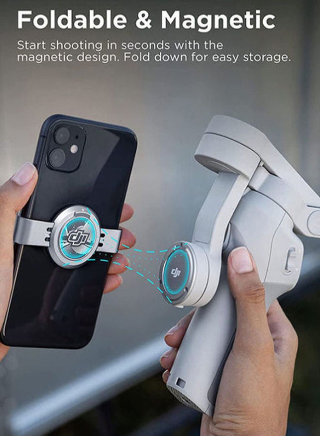 OM 4 SE - Handheld 3-Axis Smartphone Gimbal Stabilizer With Grip Tripod Vlog YouTube Live Video Grey