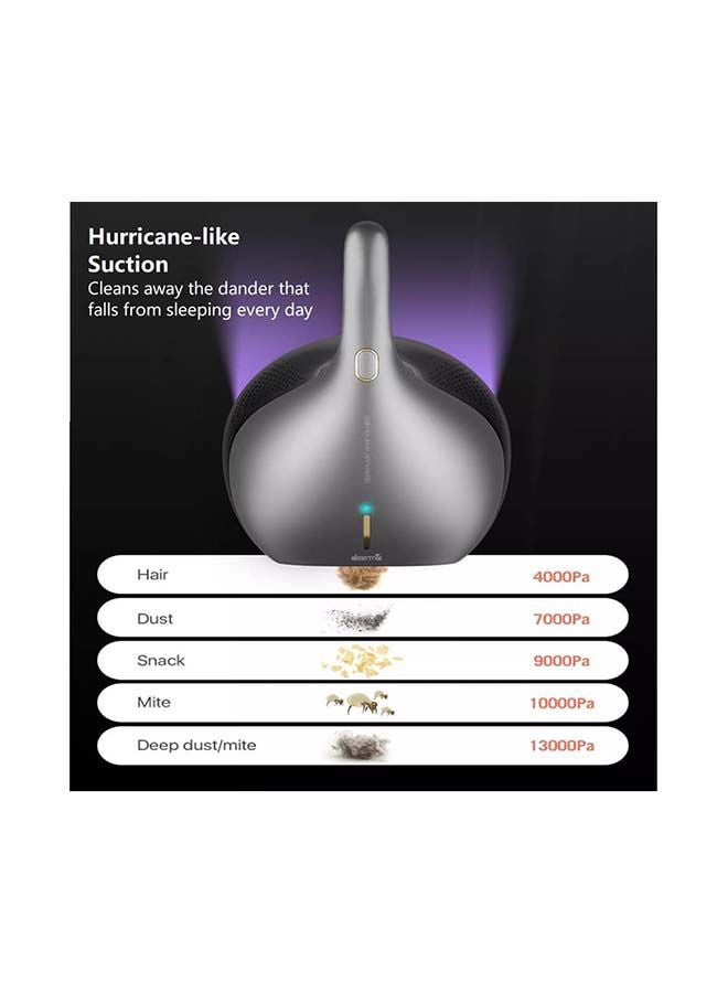 Deerma Dust Mite Vacuum Cleaner 13Kpa Powerful Lightweight Handheld Wired Hepa Filter And UV Sterilization Vacuum Controller For Bed 0.2 L 450 W EX-919 Grey  - Image 5